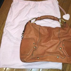 Juicy Couture cognac hobo bag